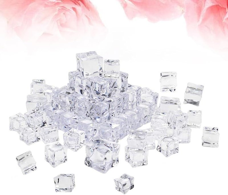 Cabilock 50pcs Transparent Artificial Acrylic Ice Cubes 2 5mm For Decoration Photography Props - Image 4